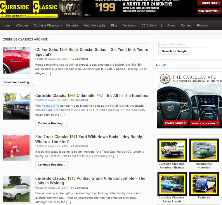 Curbside Classic website