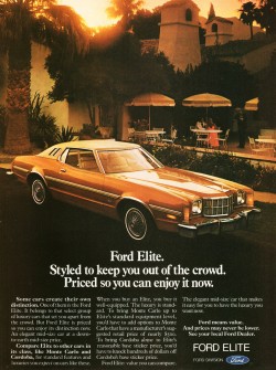 1975 Ford Elite ad