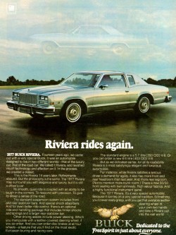 1977 buick riviera ad