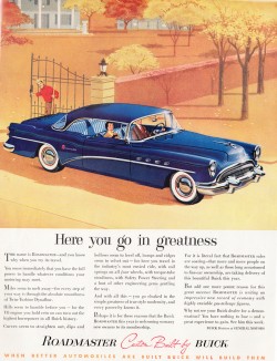 1954 buick roadmaster ad