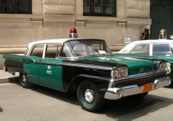 1959, ford, new york city, police car