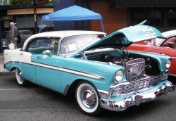 1956 chevrolet, 4 door coupe, 4-door coupe