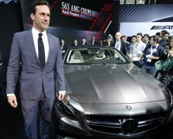 Jon Hamm, New York auto show, Mercedes