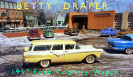 Betty Draper, Don Draper, car, cars, 1957, Ford, wagon, Country, Mad Men