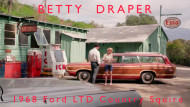 Mad Men, cars, Betty Draper, Don Draper, 1968, ford, ltd, country squire, wagon