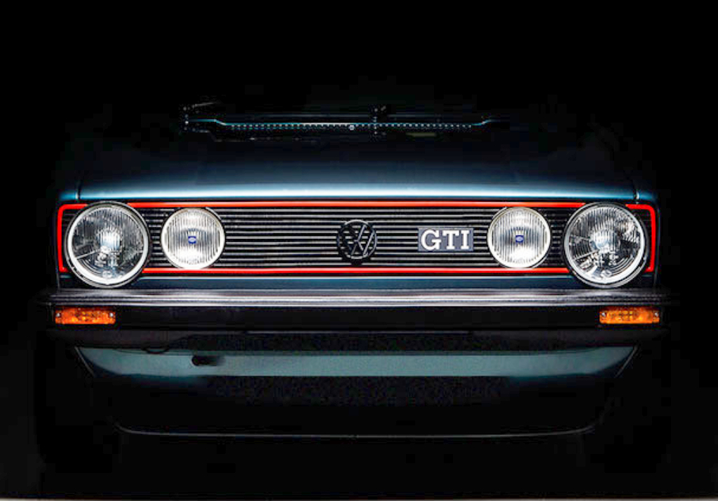 1981, VW, Volkswagen, Rabbit, fuel-injection, C, 4-door, white, turbine, wheel covers, hubcaps, Golf, Mk1, Citi Golf, GTI, front