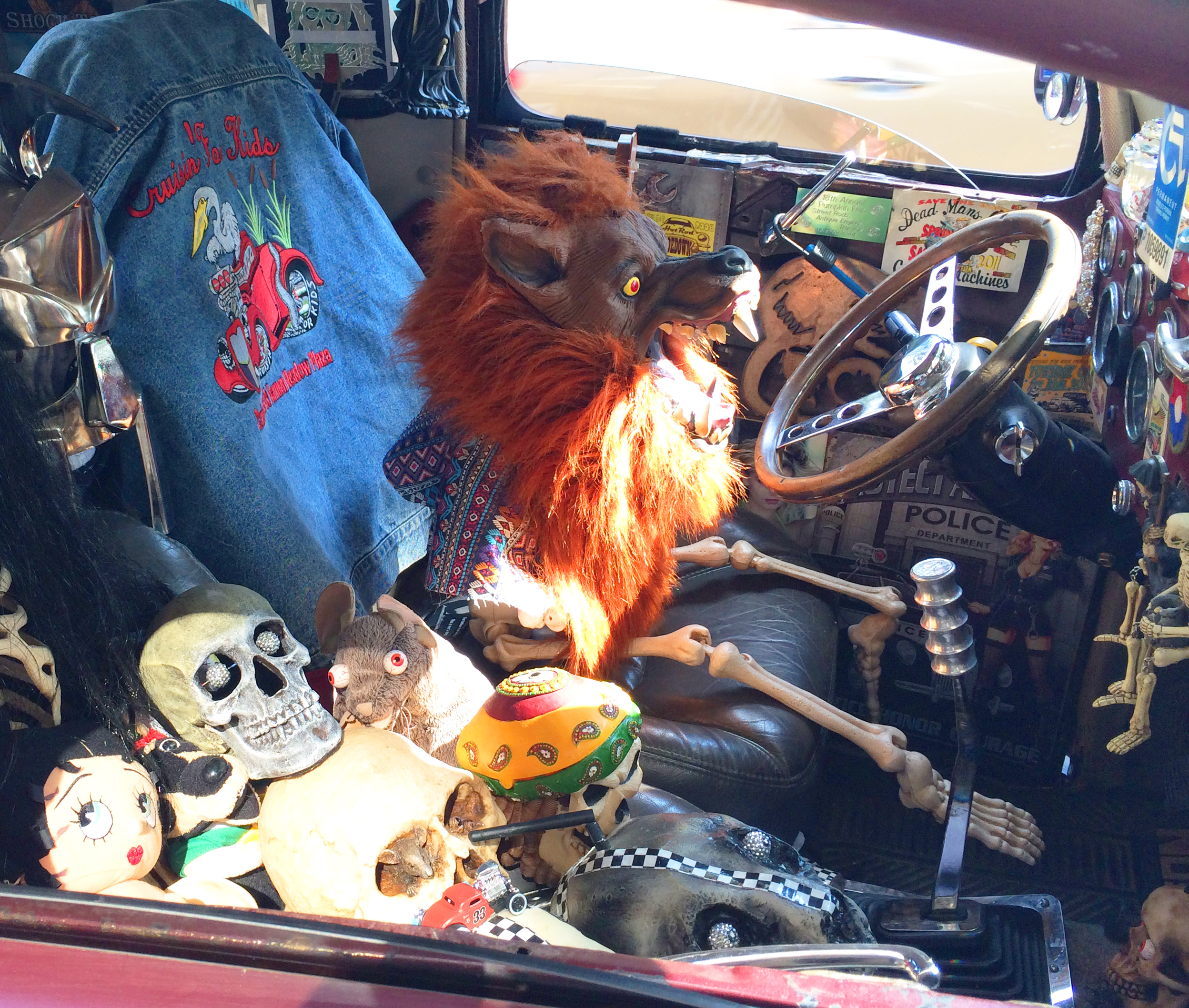 1930s Ford Rat Rod Interior Display At Somerville Cruise