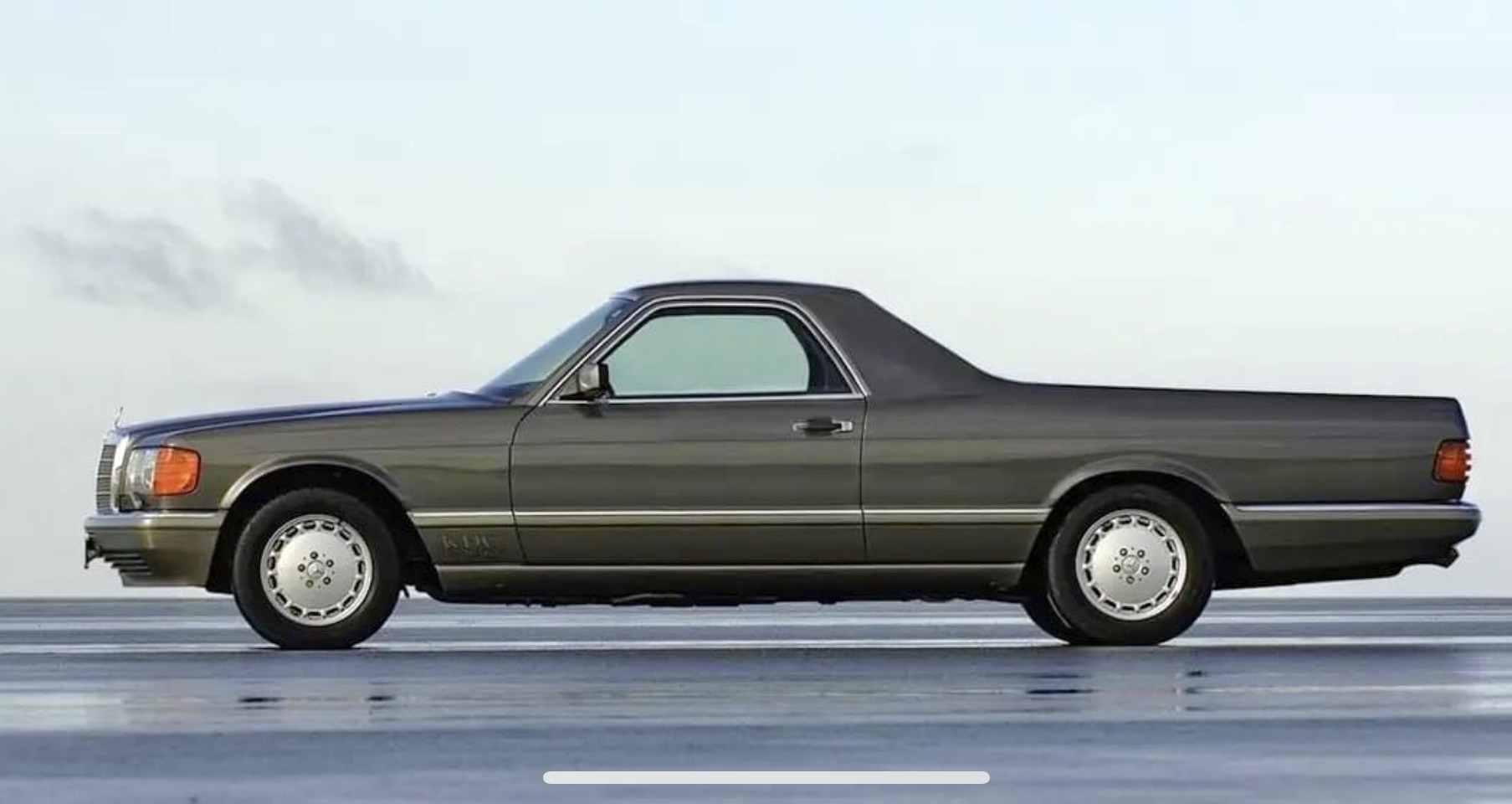 Mercedes, 126, w126, pickup, truck, mullett, el camino