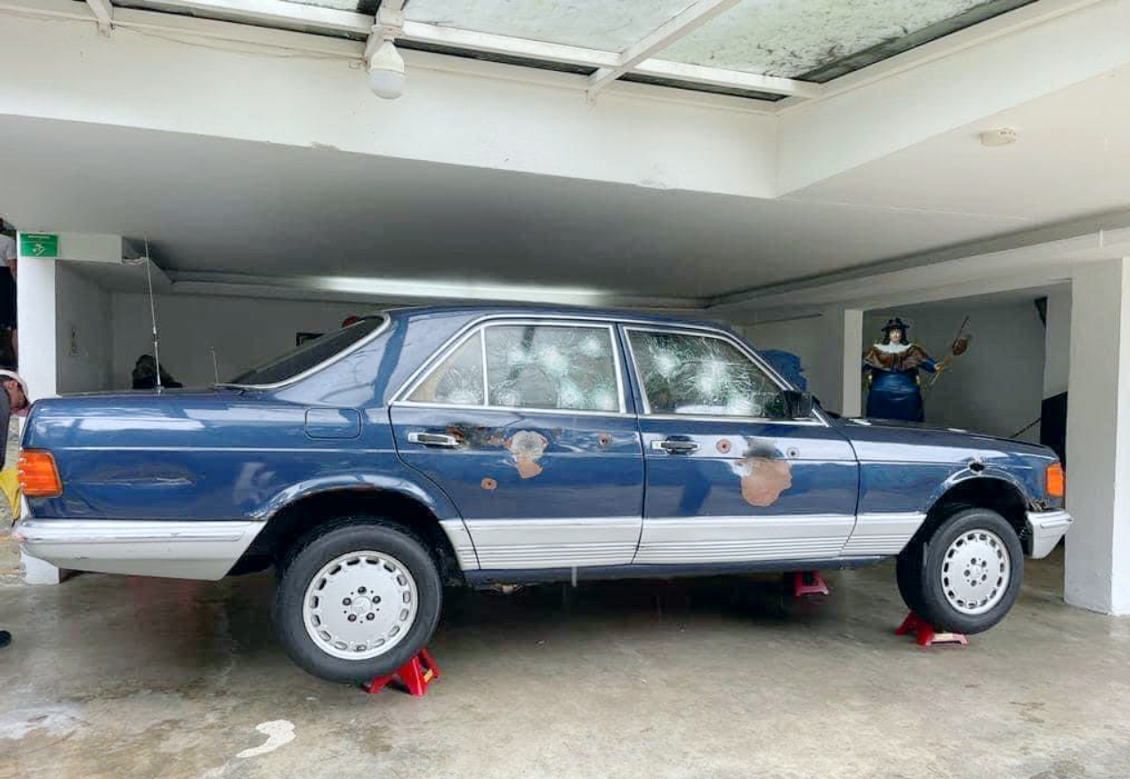 Mercedes, S-class, w126, 126, pablo escobar, car, museum