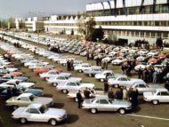 mercedes, 107, r107, assembly line, 1973, plant, sindelfingen