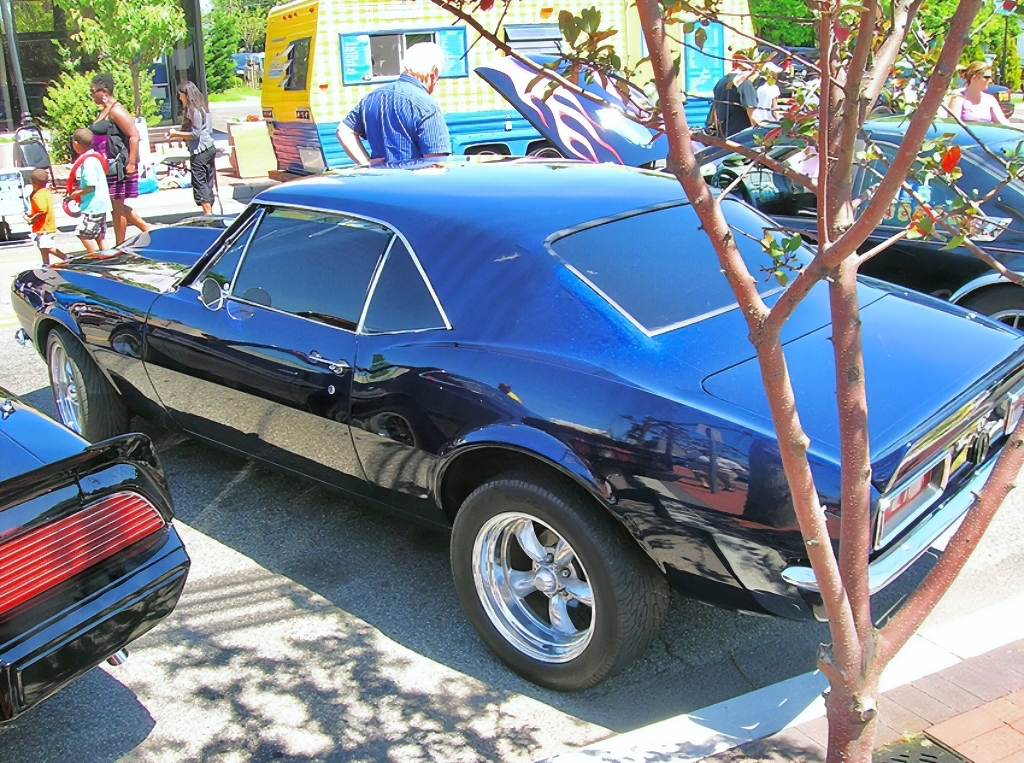 1967 Chevrolet Camaro Rally Sport coupe, rear view.